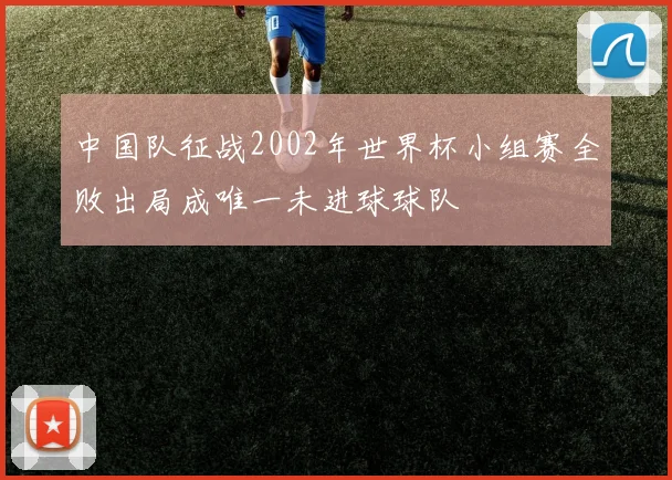 中国队征战2002年世界杯小组赛全败出局成唯一未进球球队
